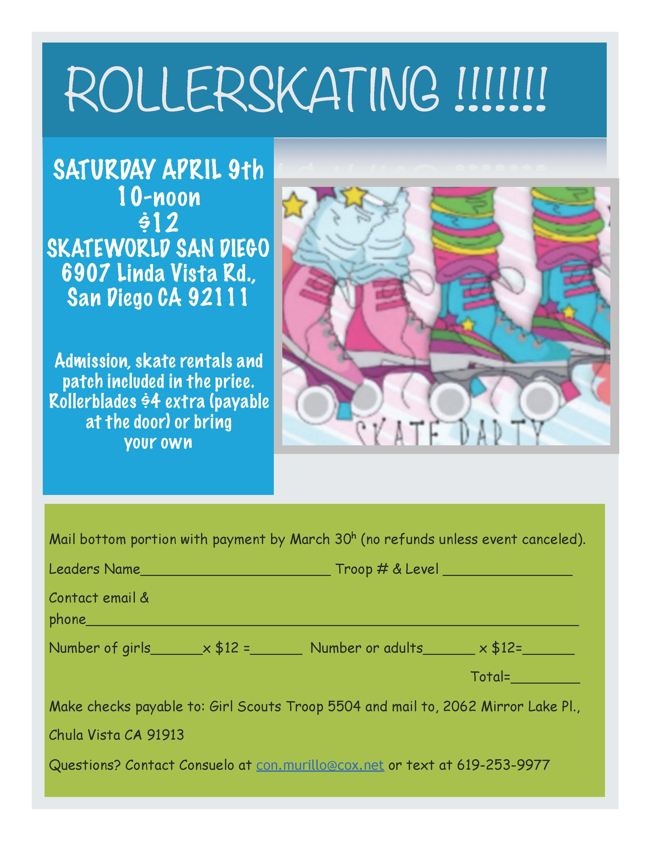 Rollerskating Flyer PDF [641417]