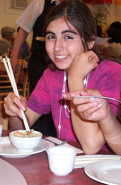 eating in the chinese restaurant