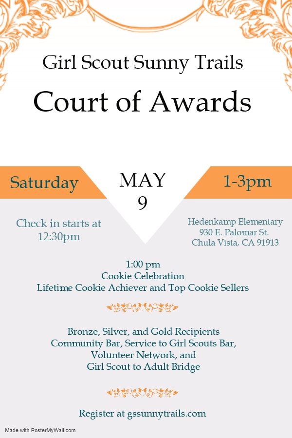 Court of Awards | Sunnytrails Girl Scout Service Unit